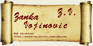 Žanka Vojinović vizit kartica